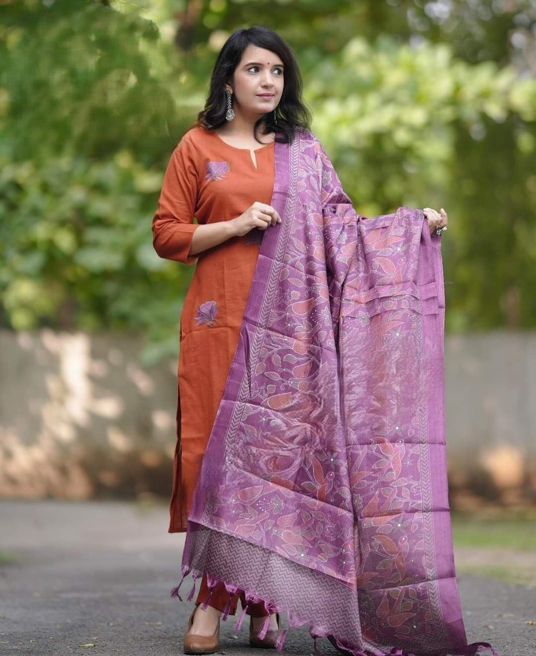 crafted handloom khadi cotton suit