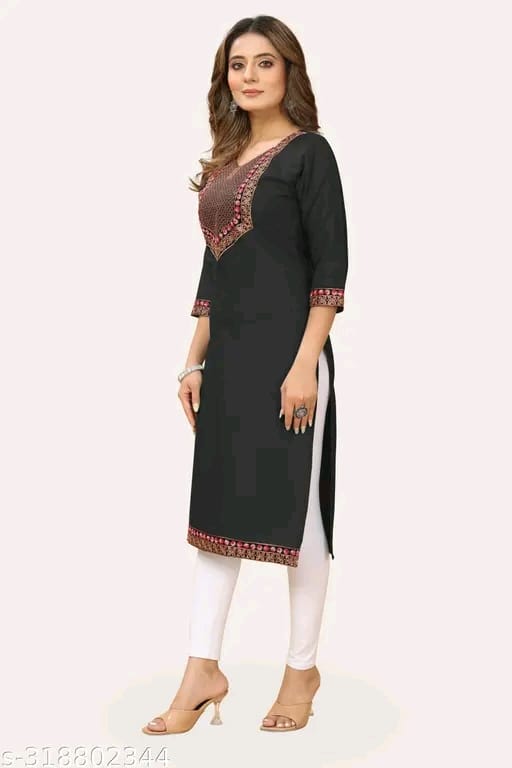 Cotton Kurti with unique Neck work