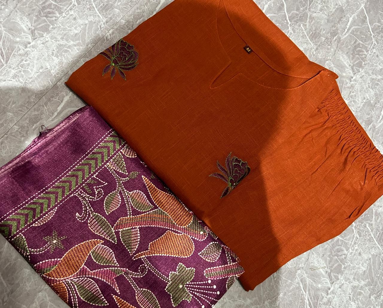 crafted handloom khadi cotton suit