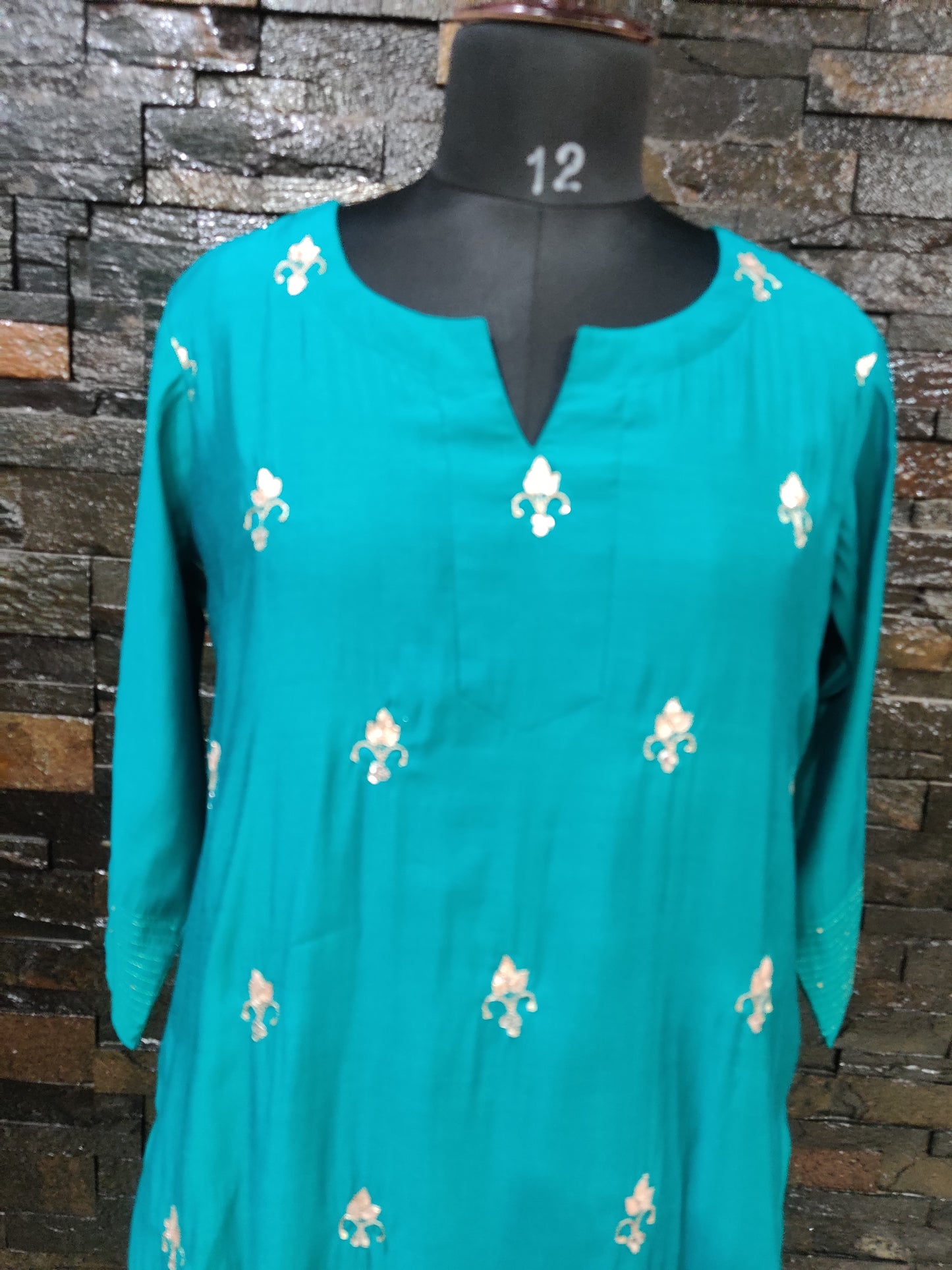 Muslin Silk kurti set