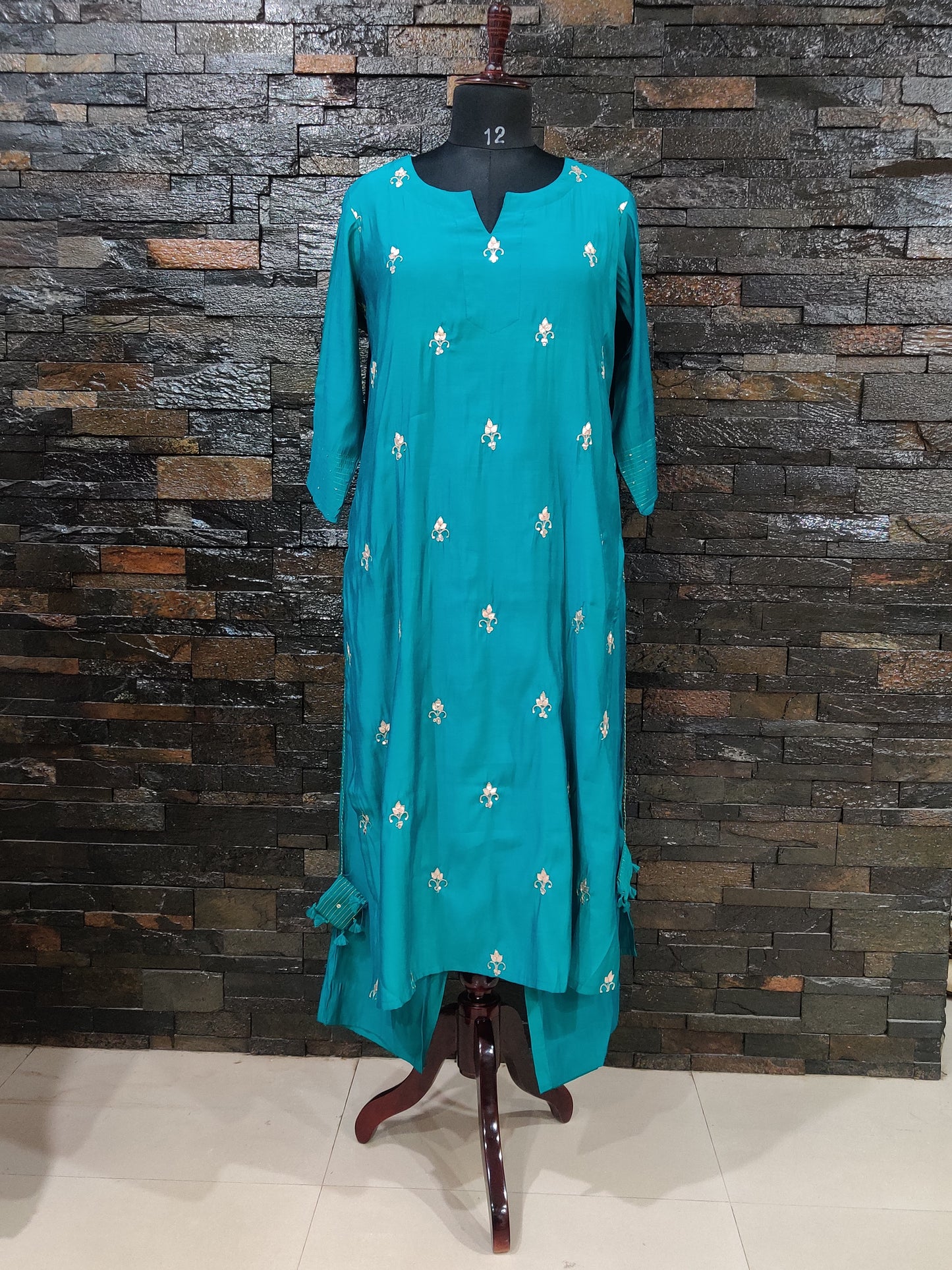 Muslin Silk kurti set