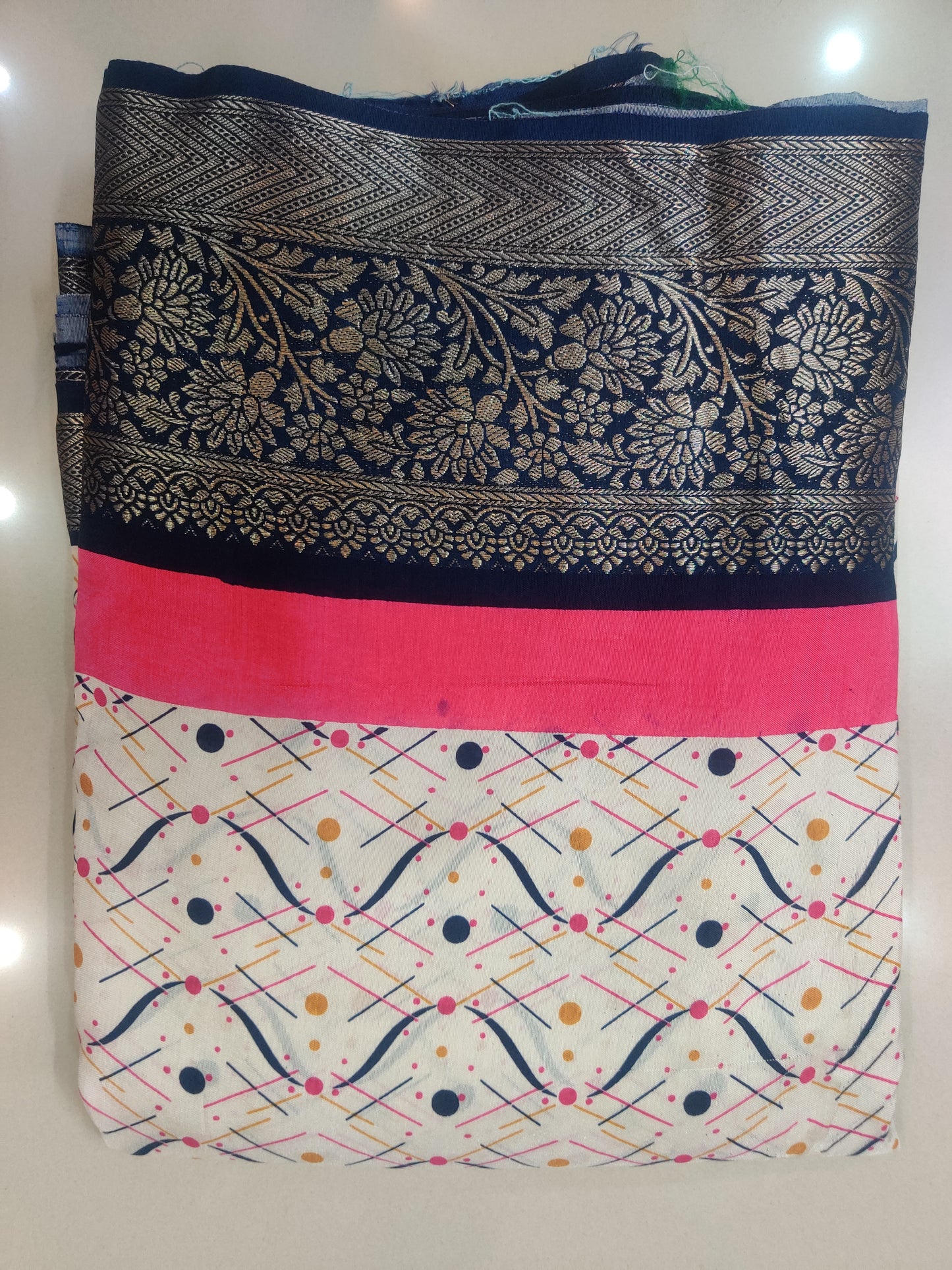 Designer Moonga crepe saree