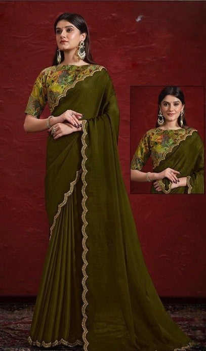 PURE BANARASI JARI CRINKLE SAREE