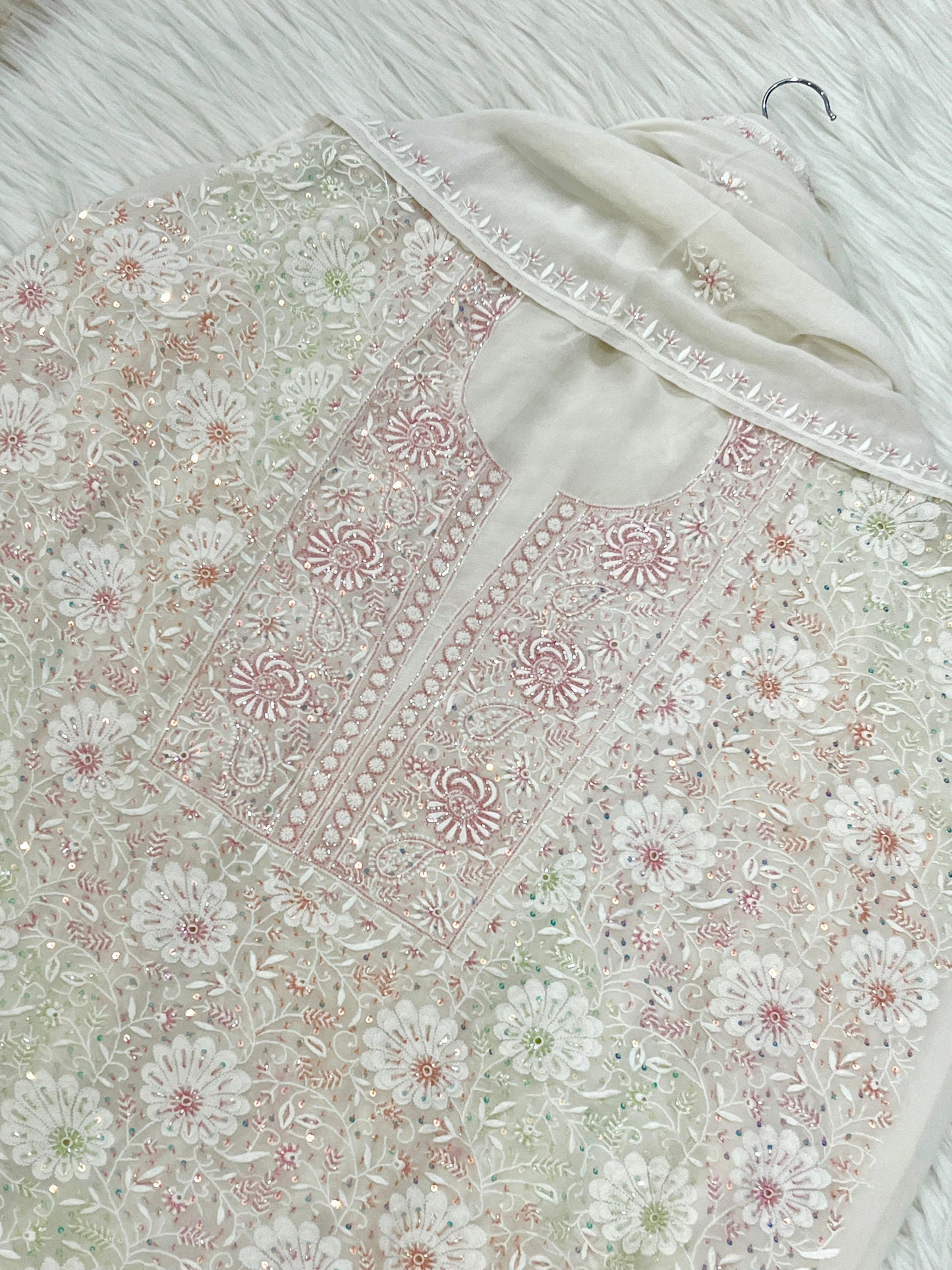 Mul Cotton Chikankari Suit